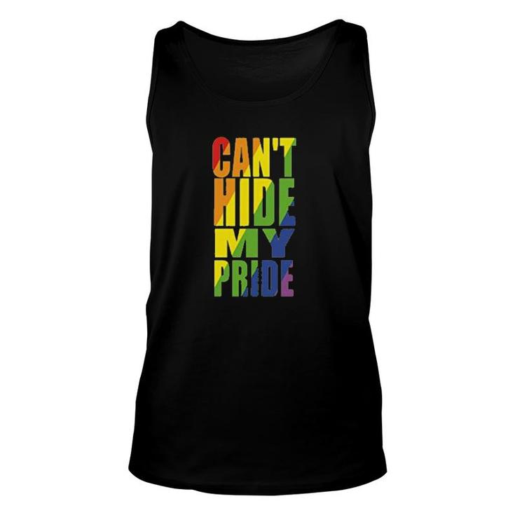 Can Not Hide My Pride Rainbow Lgbt Gifts Unisex Tank Top