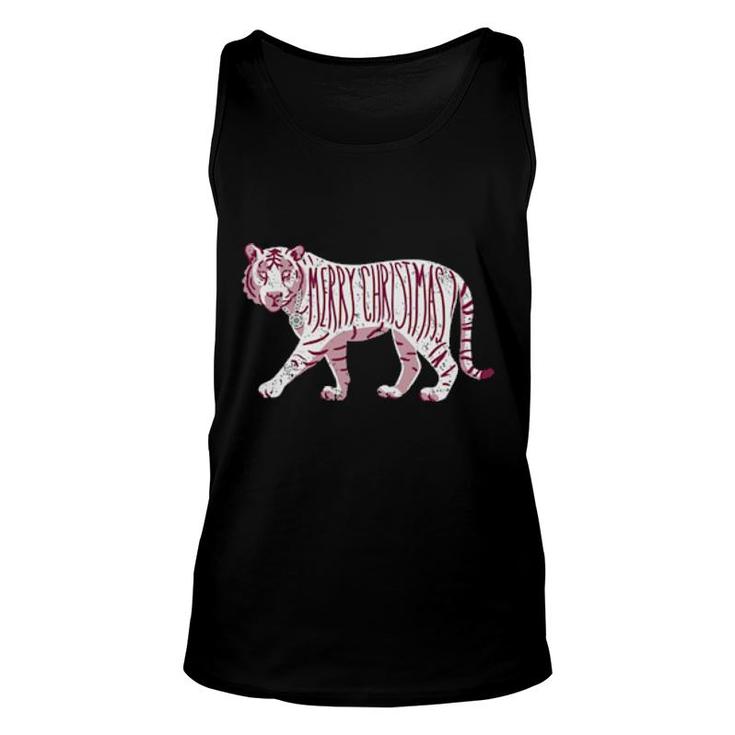Candy Cane Tiger Sweat Unisex Tank Top