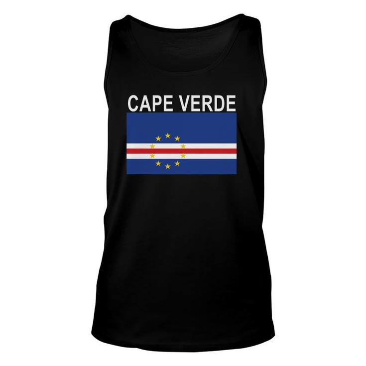 Cape Verde Flag Verdean National Pride  Unisex Tank Top