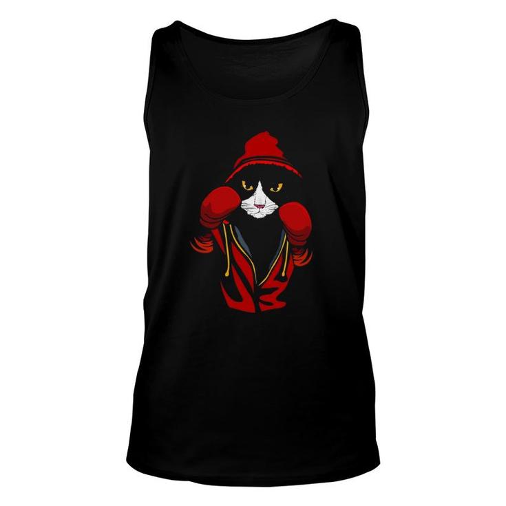 Cat Boxing Creative Animal Lovers Cool Boxer Gift Unisex Tank Top