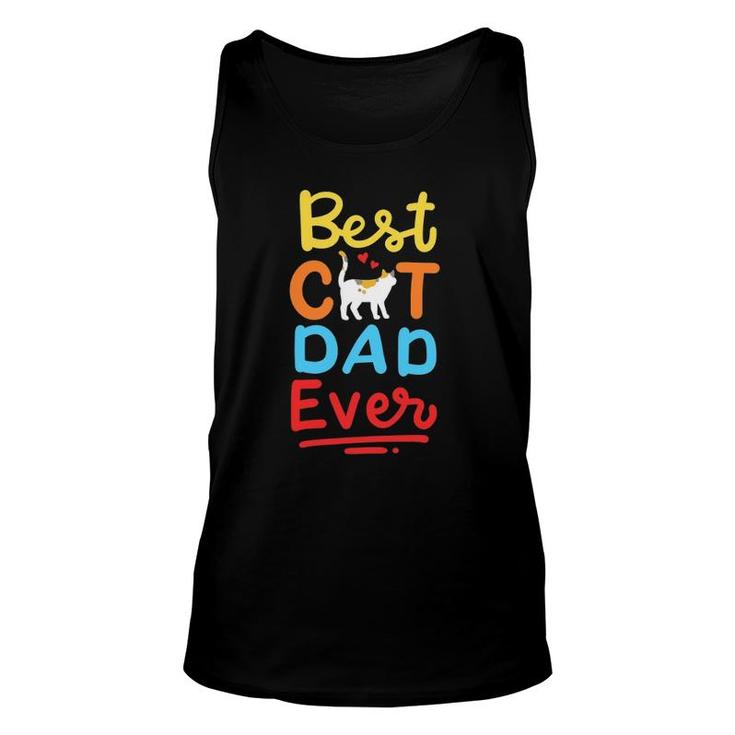 Cat Dad Daddy Father's Day Unisex Tank Top