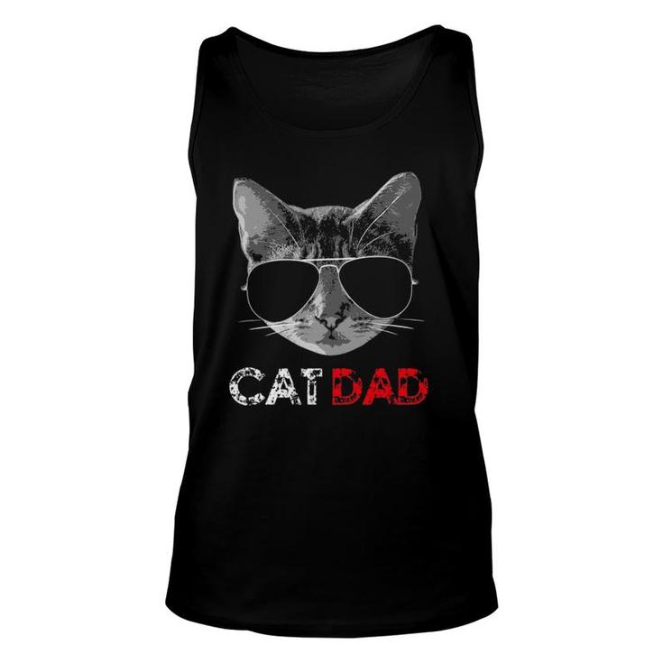Cat Dad  Father's Day Gift For Cat Lovers Unisex Tank Top