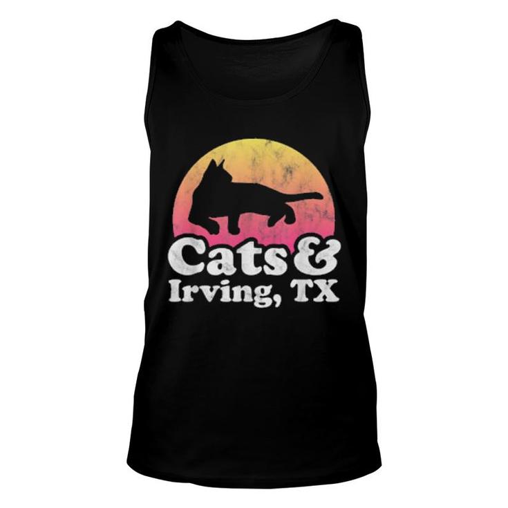 Cats And Irving, Tx's Or's Cat And Texas  Unisex Tank Top