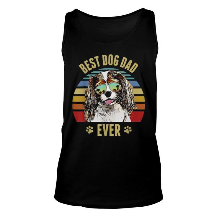 Cavalier King Charles Spaniel Best Dog Dad Ever Beach Vibe  Unisex Tank Top