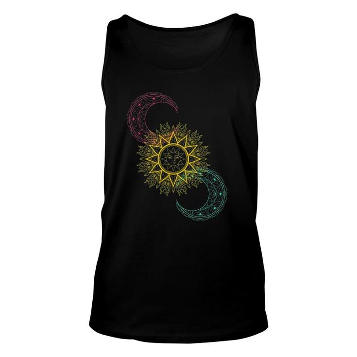 Celestial Bodies Galaxy Sun Moon Stars Outer Space Astronomy Tank Top
