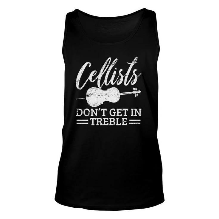 Cellist Cello Player Funny Vintage Gift Unisex Tank Top
