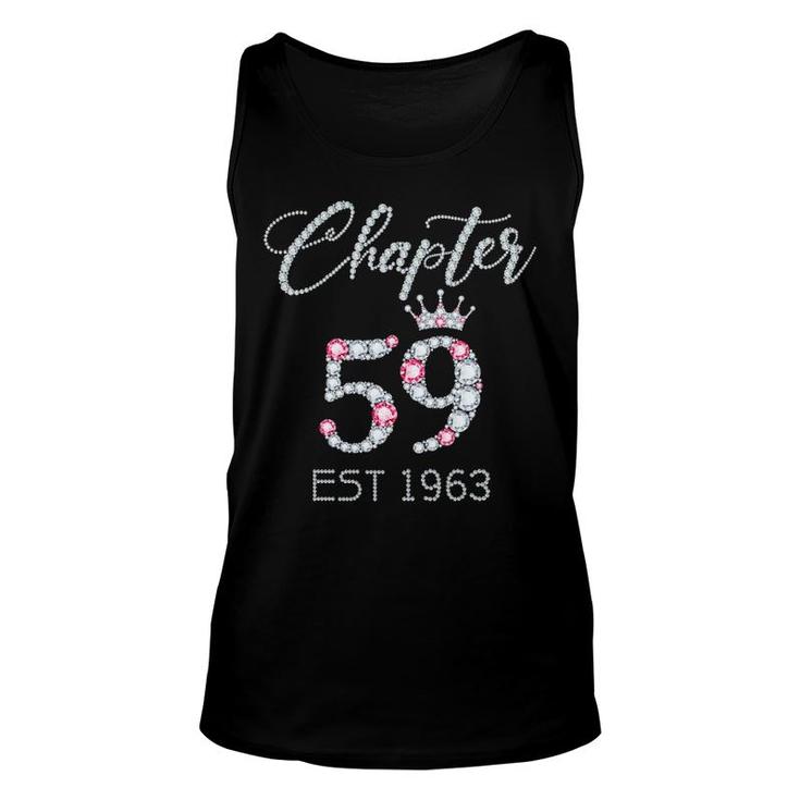 Chapter 59 Est 1963 59Th Birthday Tee For Women Ladies Tank Top