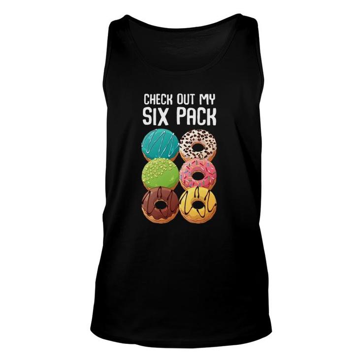 Check Out My Six Pack Donut - Funny Gym  Unisex Tank Top