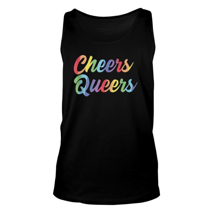 Cheers Queers Lgbt Gay Pride  Unisex Tank Top