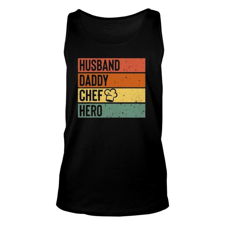 Chef Cook Dad  Husband Daddy Hero Father's Day Gift Tee Unisex Tank Top