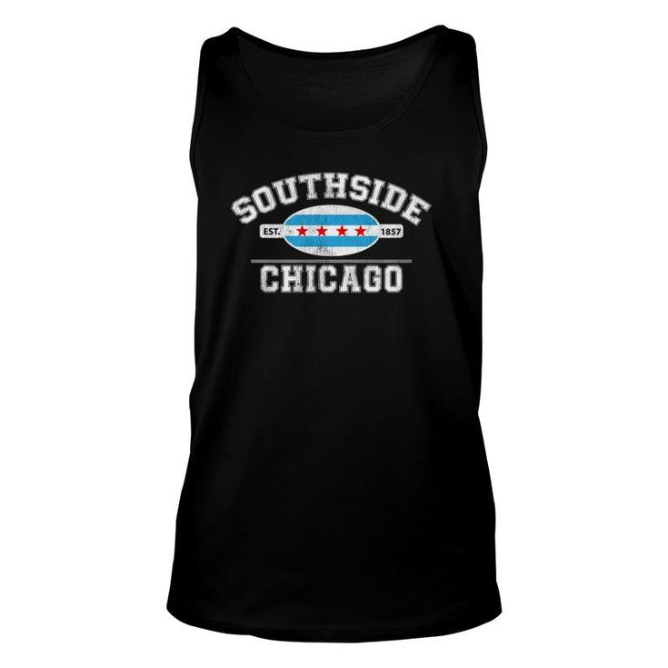 Chicago Flag Southside Chicago City Of Chicago Flag Unisex Tank Top