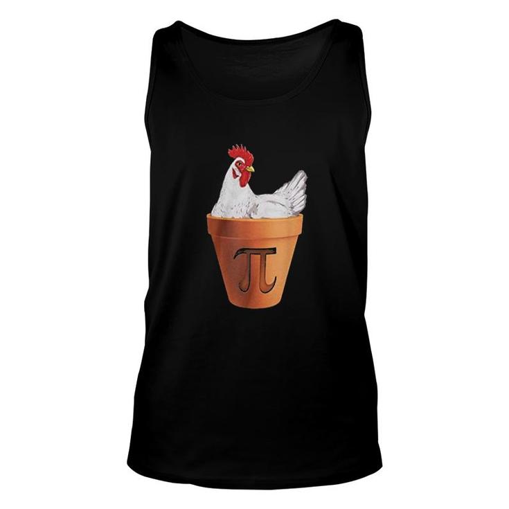 Chicken Happy Pi Day Funny Presents Unisex Tank Top