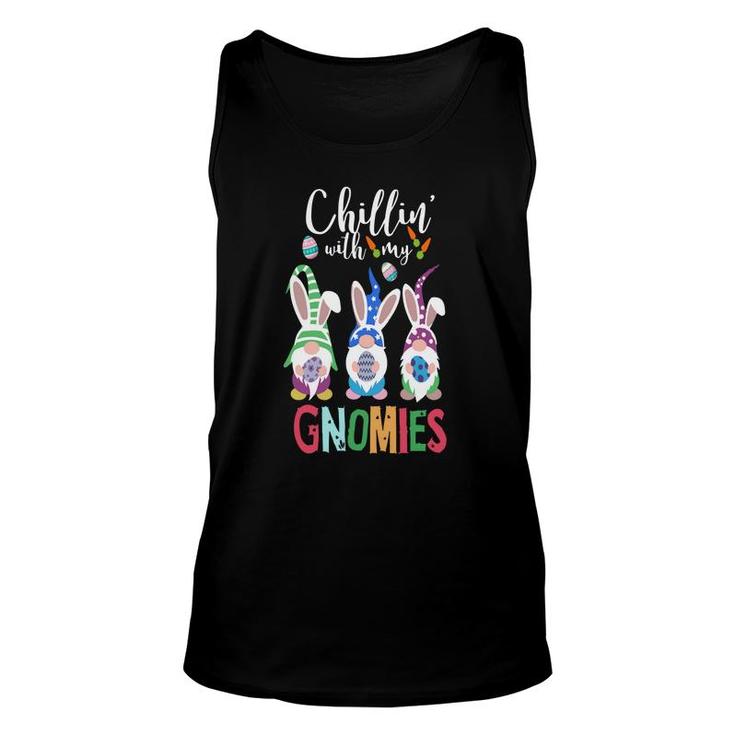 Chillin With My Gnomies Happy Easter Day Many Color Unisex Tank Top