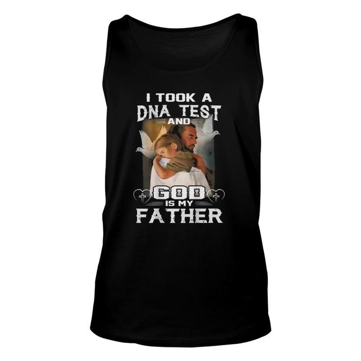 Christian I Took Dna Test And God Is My Father Printed Back Unisex Tank Top