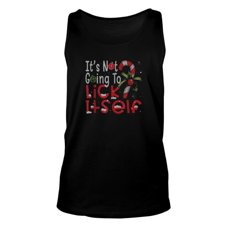 Christmas It’S Not Going To Lick Itself Candy Cane Sweater Unisex Tank Top