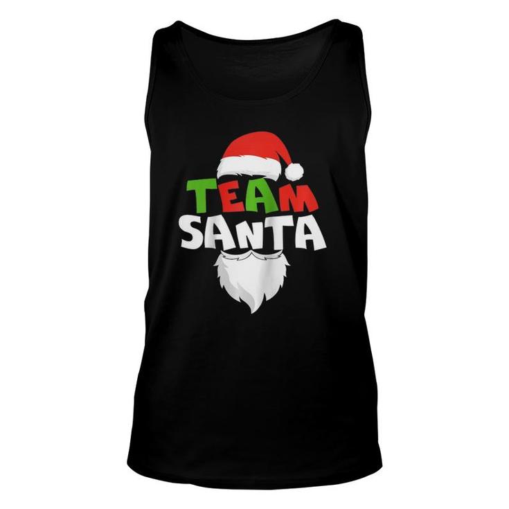 Christmas Matching Pajamas Team Santa Raglan Baseball Tee Tank Top