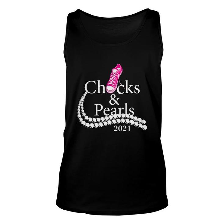 Chucks And Pearls 2021 Parody Unisex Tank Top