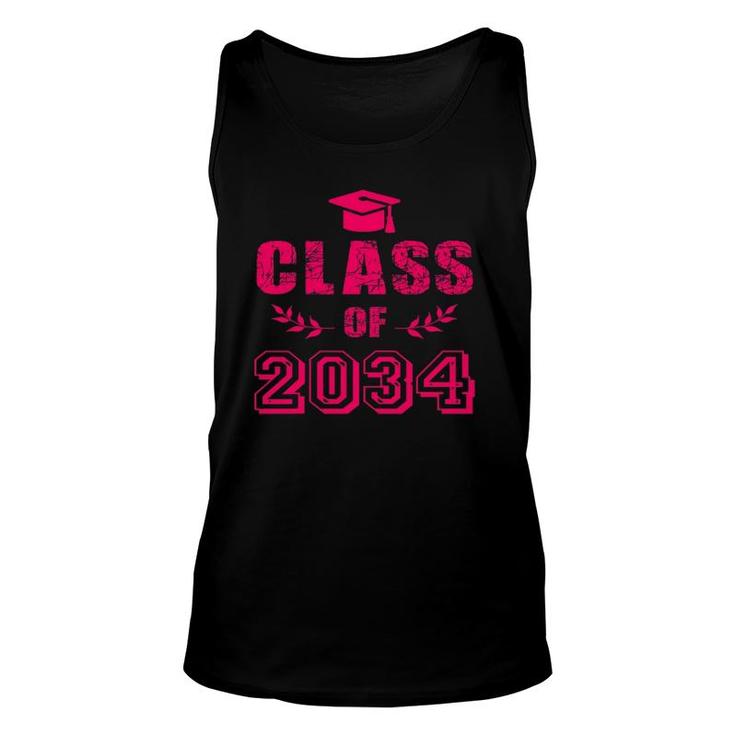 Class Of 2034 Grow With Me  First Day Of Kindergarten Unisex Tank Top
