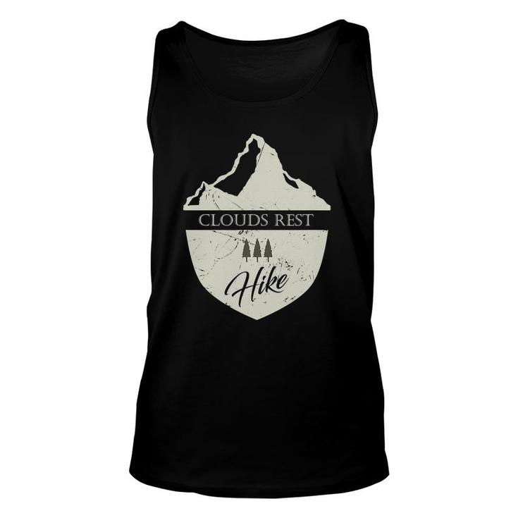 Clouds Rest California Hiking With Mountain Unisex Tank Top