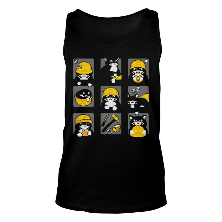 Construction Cats By Cats With Jobs  Unisex Tank Top