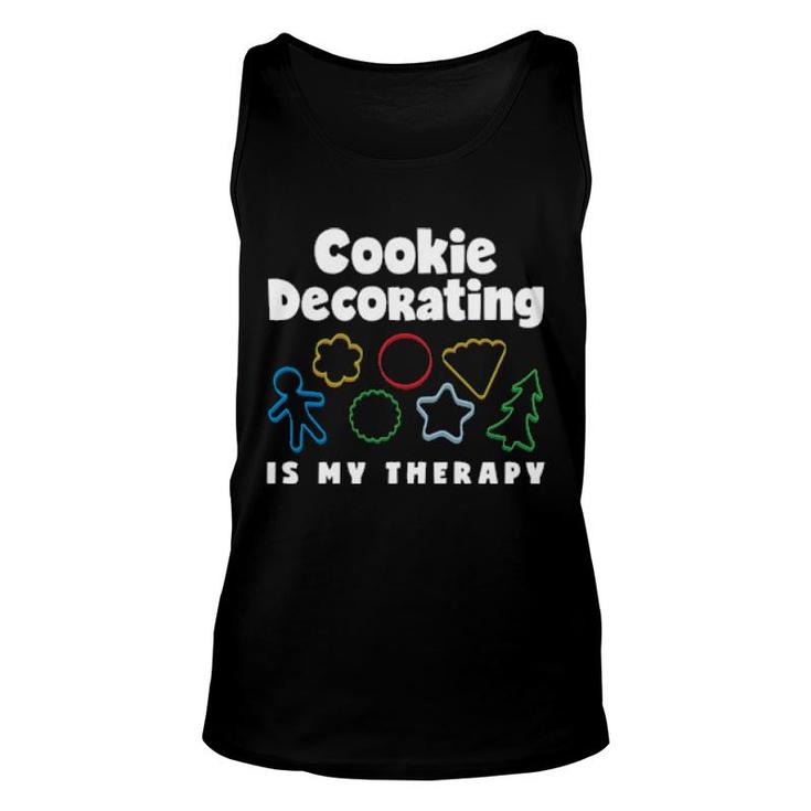 Cookie Decorating Is My Therapy Cookie Decorating Unisex Tank Top