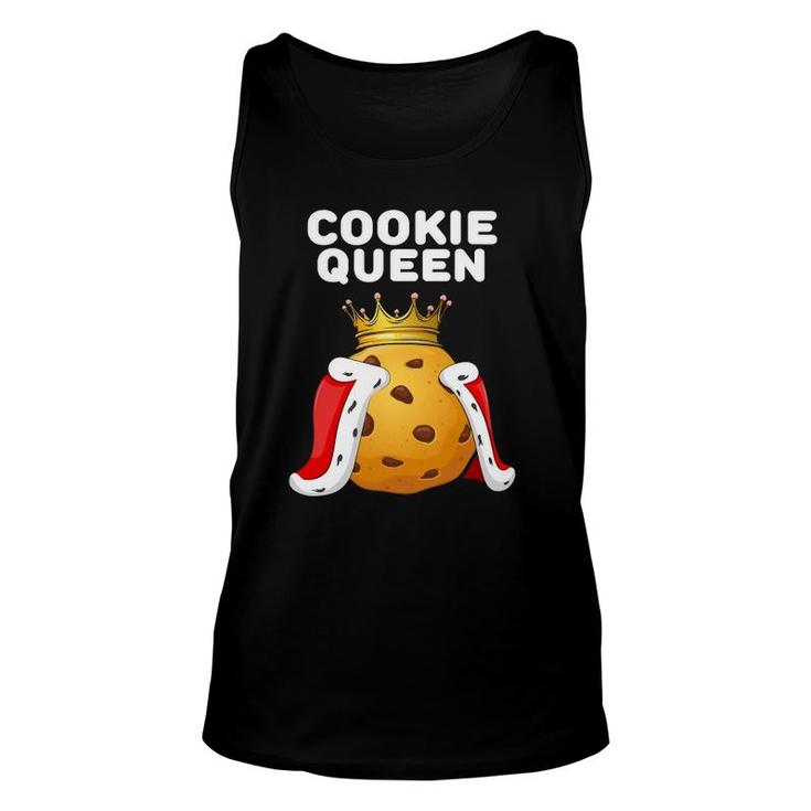Cookie Queen Womens Cookie Lover Cute Cookie Unisex Tank Top