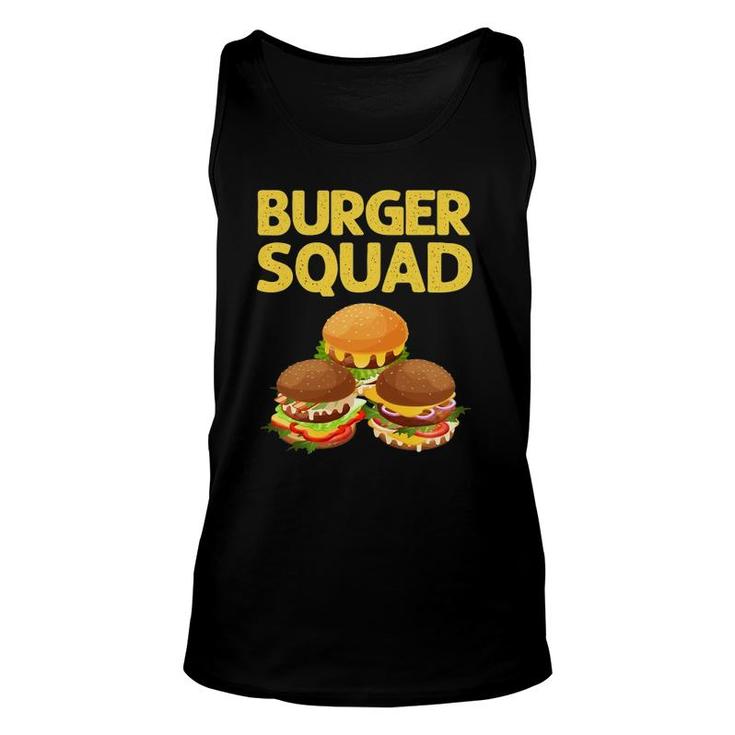 Cool Hamburger Art Men Women Cheeseburger Fast Food Burger Unisex Tank Top