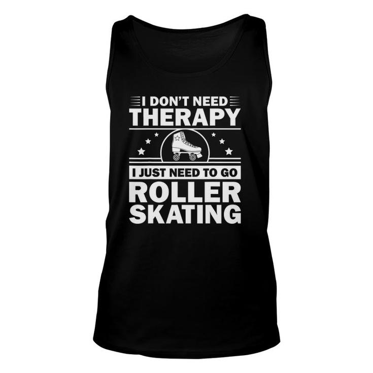 Cool Roller Skating For Men Women Roller Derby Inline Skate Unisex Tank Top