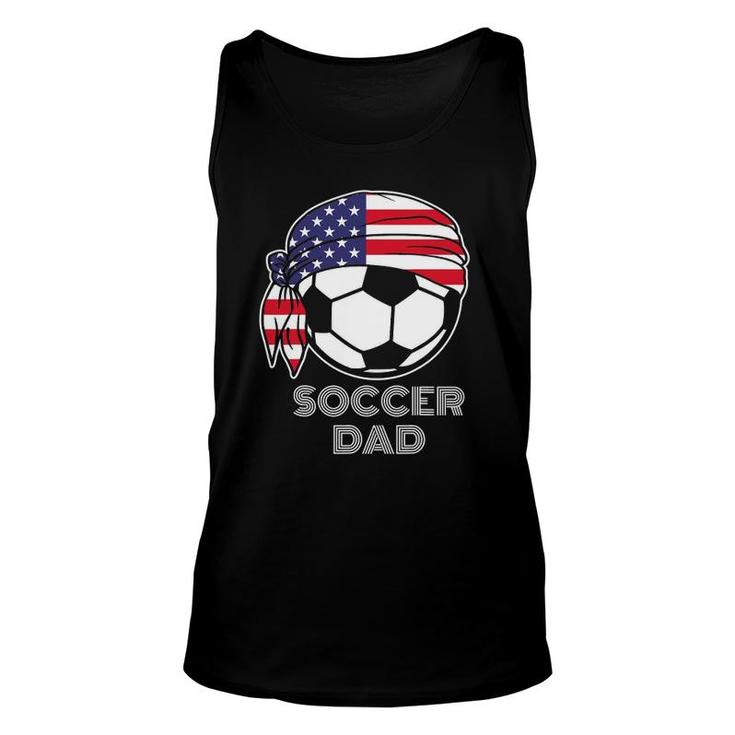 Cool Soccer Dad Jersey Parents Of American Soccer Players Unisex Tank Top