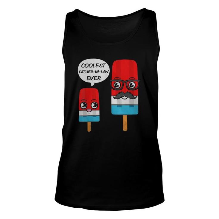Coolest Father-In-Law Ever Father's Day Popsicle Ice Cream Unisex Tank Top