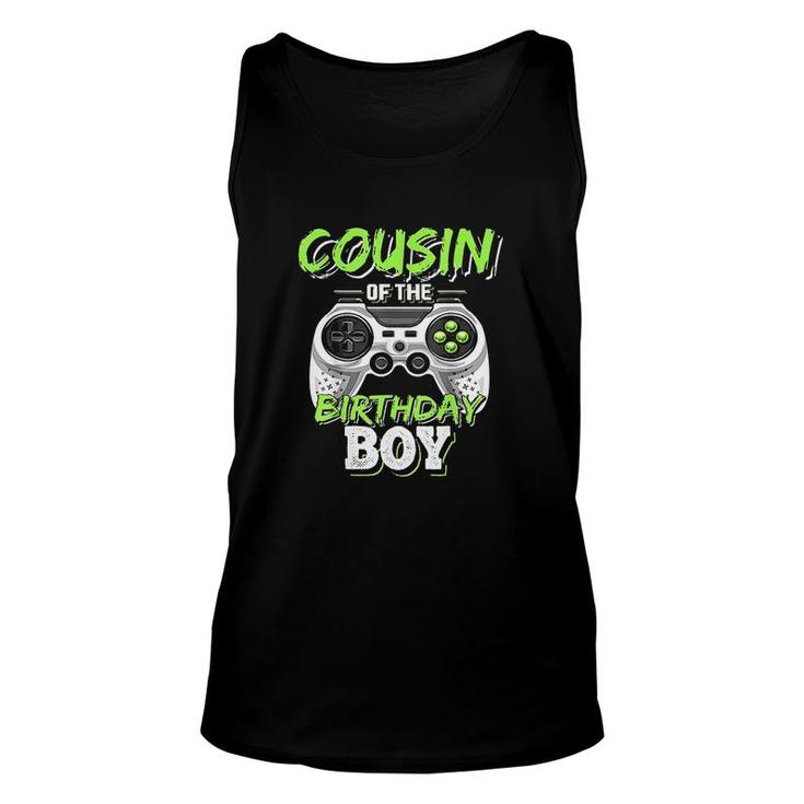 Cousin Of The Birthday Boy Matching Video Game Birthday Gift I Love My Cousin Unisex Tank Top