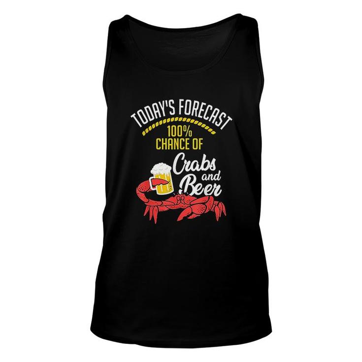 Crabs And Beer Chesapeake Blue Crab Unisex Tank Top