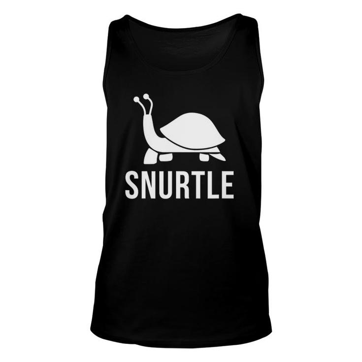 Crazy Snail  Turtle Mix Snurtle Pun Unisex Tank Top