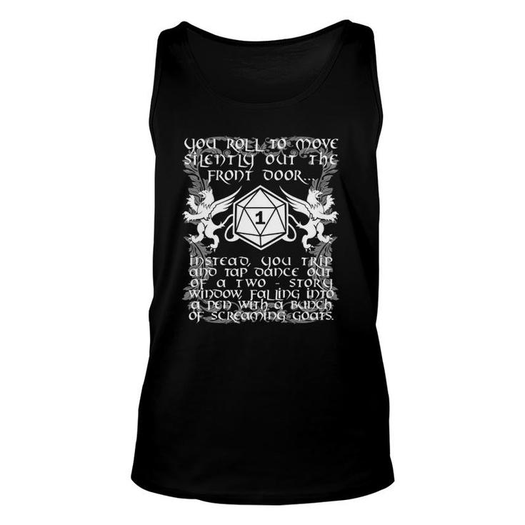 Critical Failure Roll Tabletop Rpg Mmorpg Video Game Unisex Tank Top