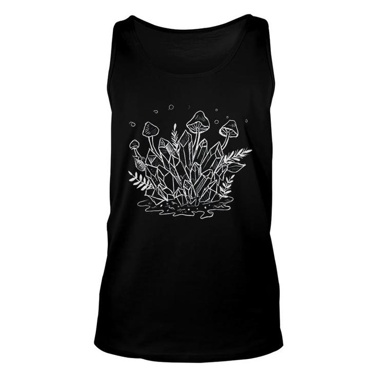 Crystals Plants Witchy Unisex Tank Top