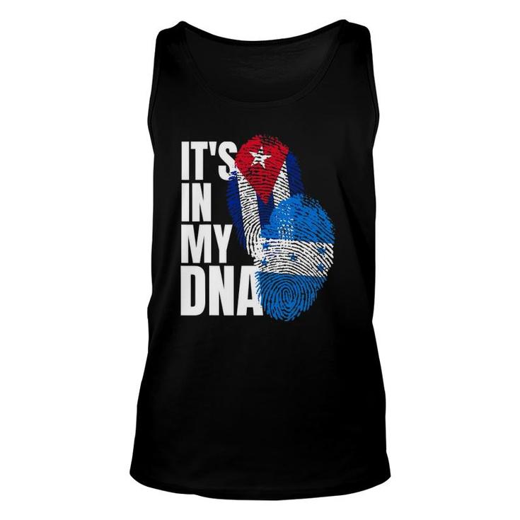 Cuban And Honduran Dna Flag Heritage Mix Unisex Tank Top
