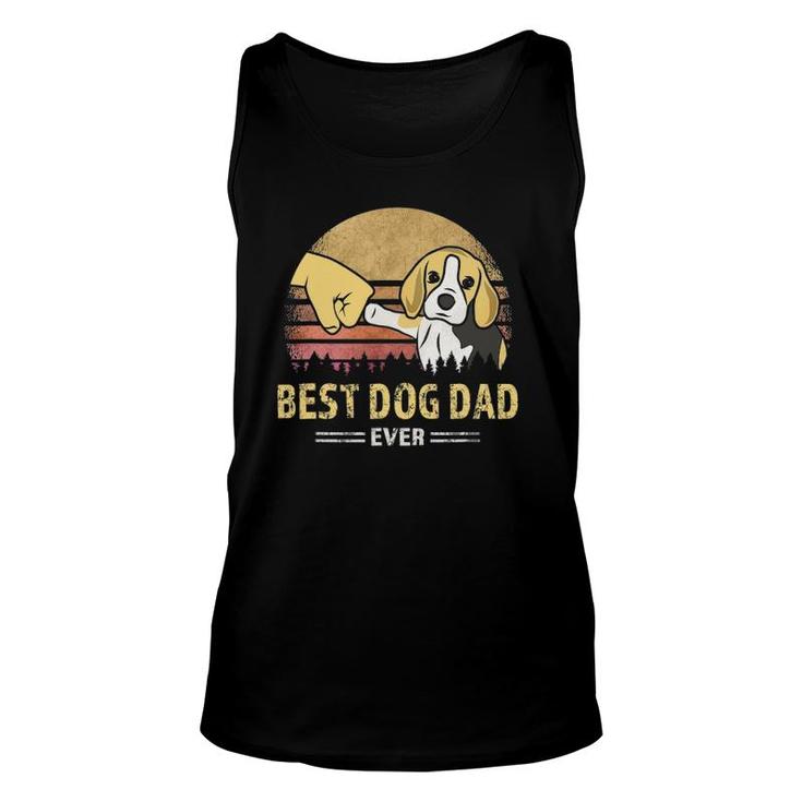 Mens Cute Best Beagle Dad Ever Retro Vintage Puppy Lover Tank Top