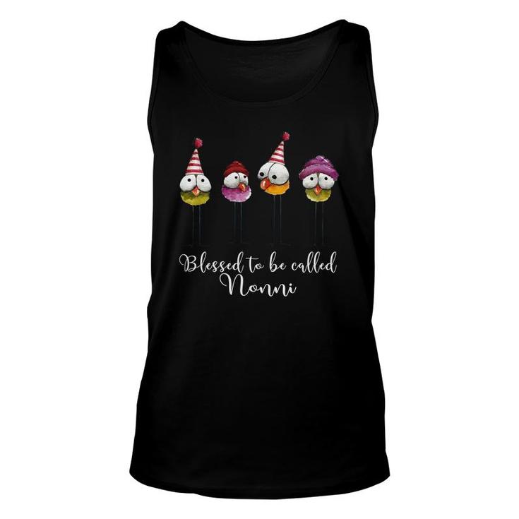 Cute Blessed To Be Called Nonni Black Unisex Tank Top