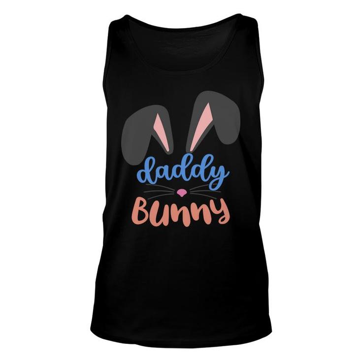 Cute Daddy Bunny Family Matching Easter Bunny Egg Hunting Unisex Tank Top