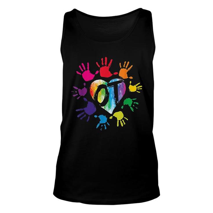 Cute Ot Hands Occupational Therapy Gift Unisex Tank Top