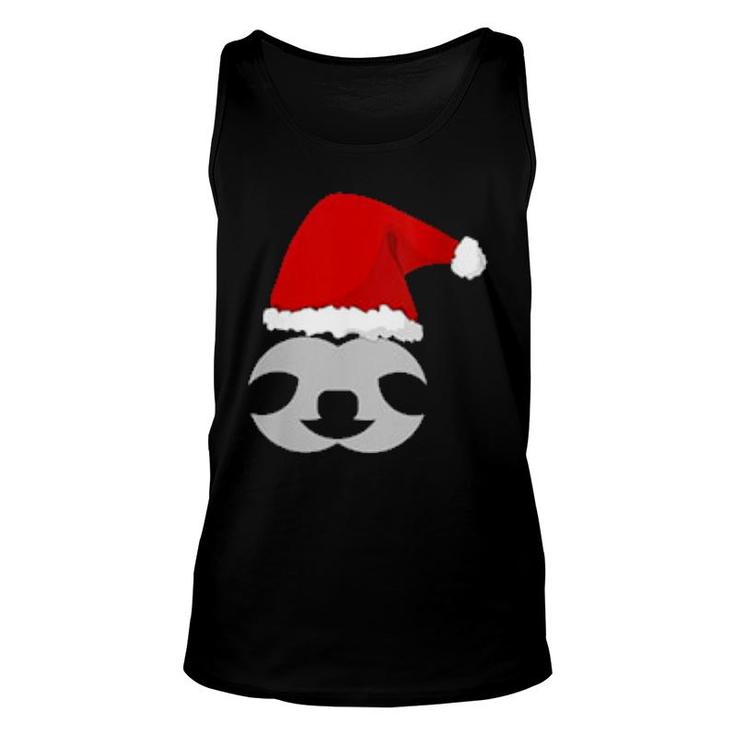 Cute Sloth Christmas Slothmas Sloth Xmas  Unisex Tank Top