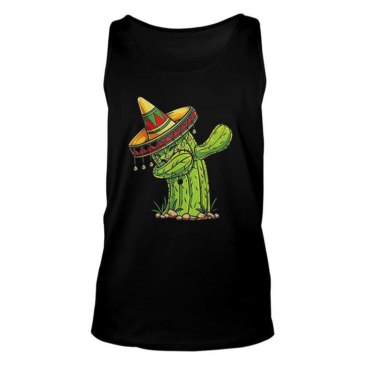Dabbing Cactus Cinco De Mayo Funny Mexican Unisex Tank Top
