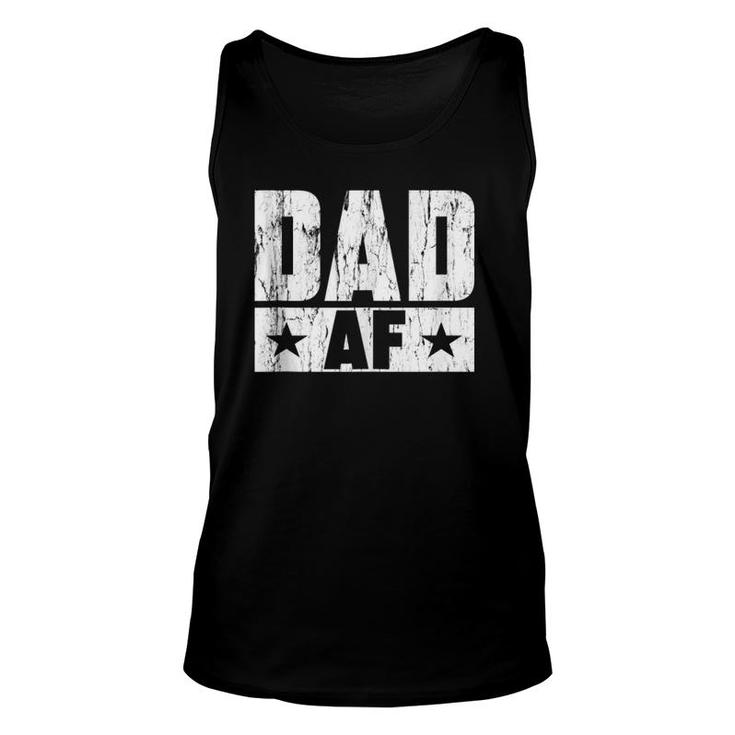 Dad Af Papa Daddy Fun Daughter Gifts Father's Day  Unisex Tank Top