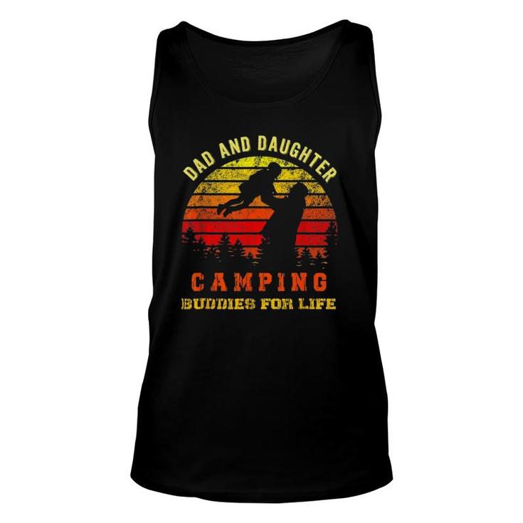 Dad And Daughter Camping Buddies For Life Unisex Tank Top