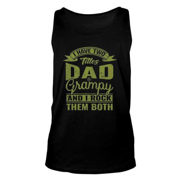 Dad And Grampy Father's Day Grandpa Gift For Men Unisex Tank Top