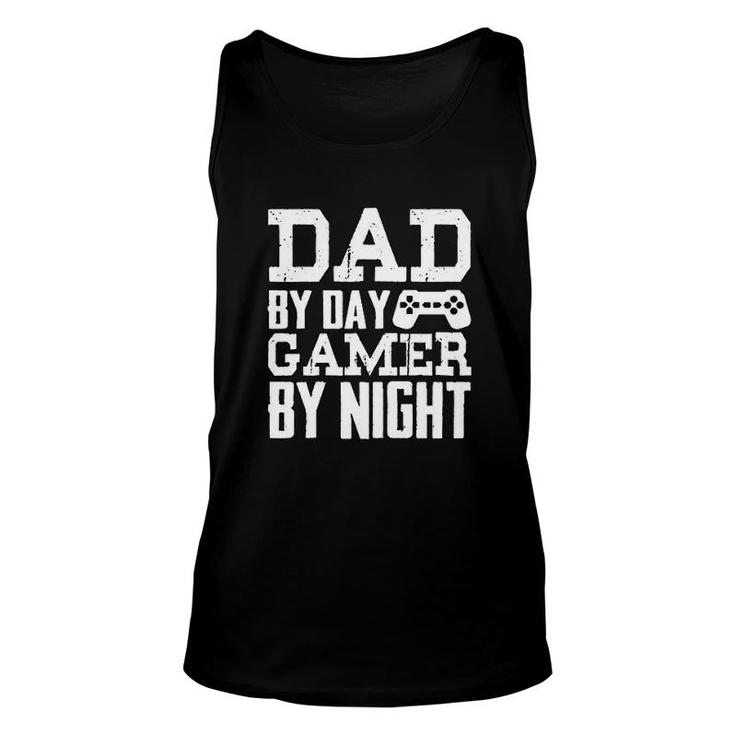 Dad By Day Gamer By Night Unisex Tank Top