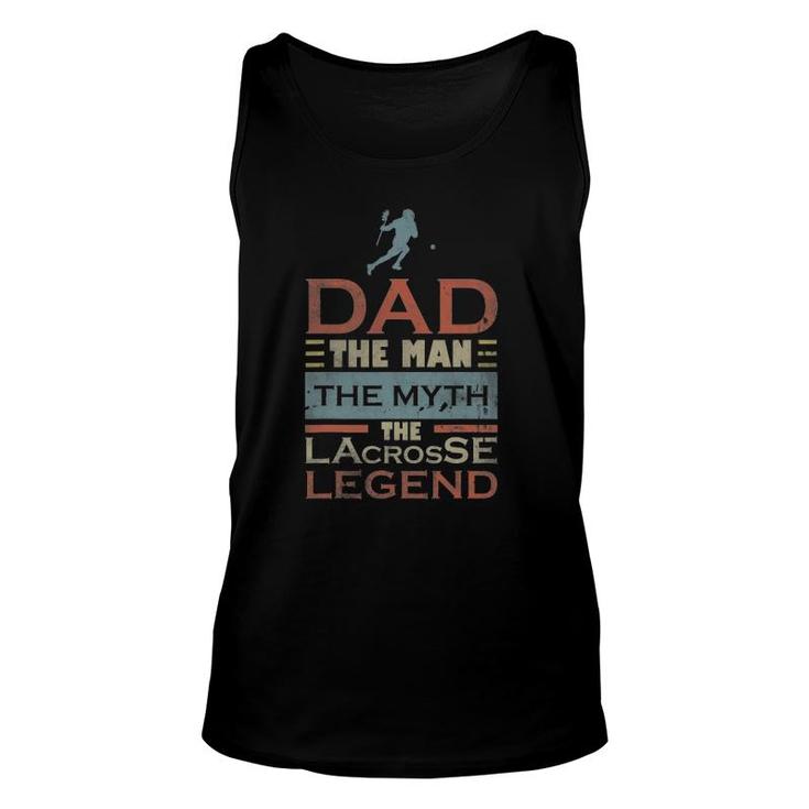 Mens Dad Father Lacrosse Lax Player Coach Team Ball Sport Tank Top