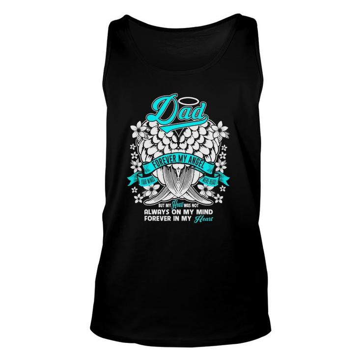 Mens Dad Forever My Angel Your Wings Were Ready Tank Top