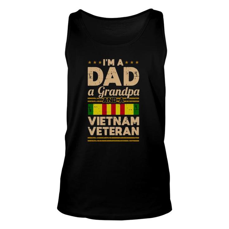 Dad Grandpa Vietnam Veteran Vintage  Men's Gift  Unisex Tank Top