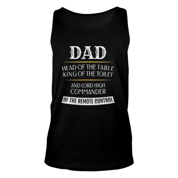 Dad Head Of The Table King Of The Toilet Unisex Tank Top